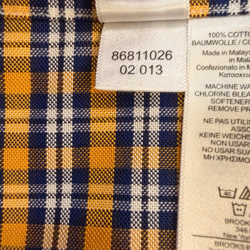 Brooks Brothers Men Sz XL The Original Polo Shirt Plaid Supima Stretch no iron - Picture 12 of 16